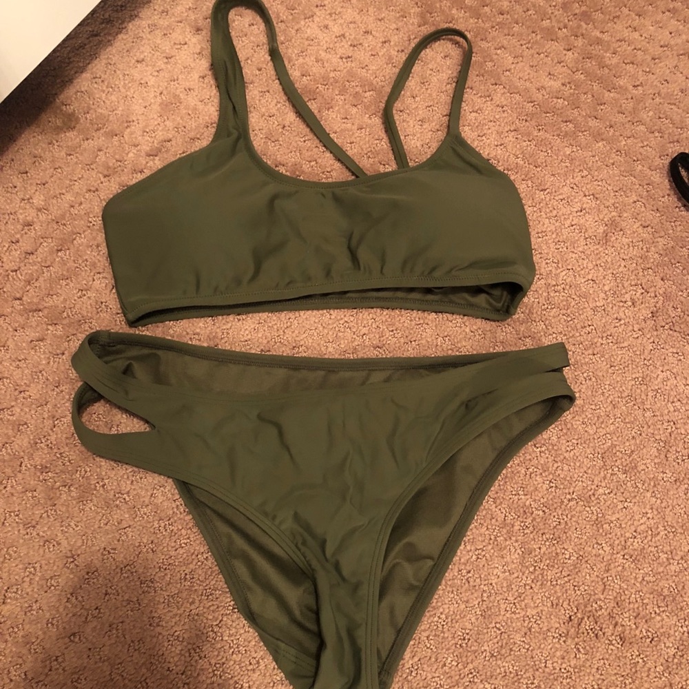 Express dark green Bikini